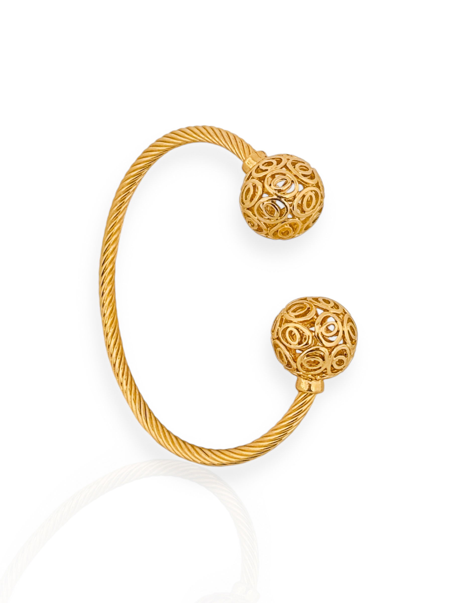 Bracelete Folheado a Ouro 18k e Prata Aro Daphne