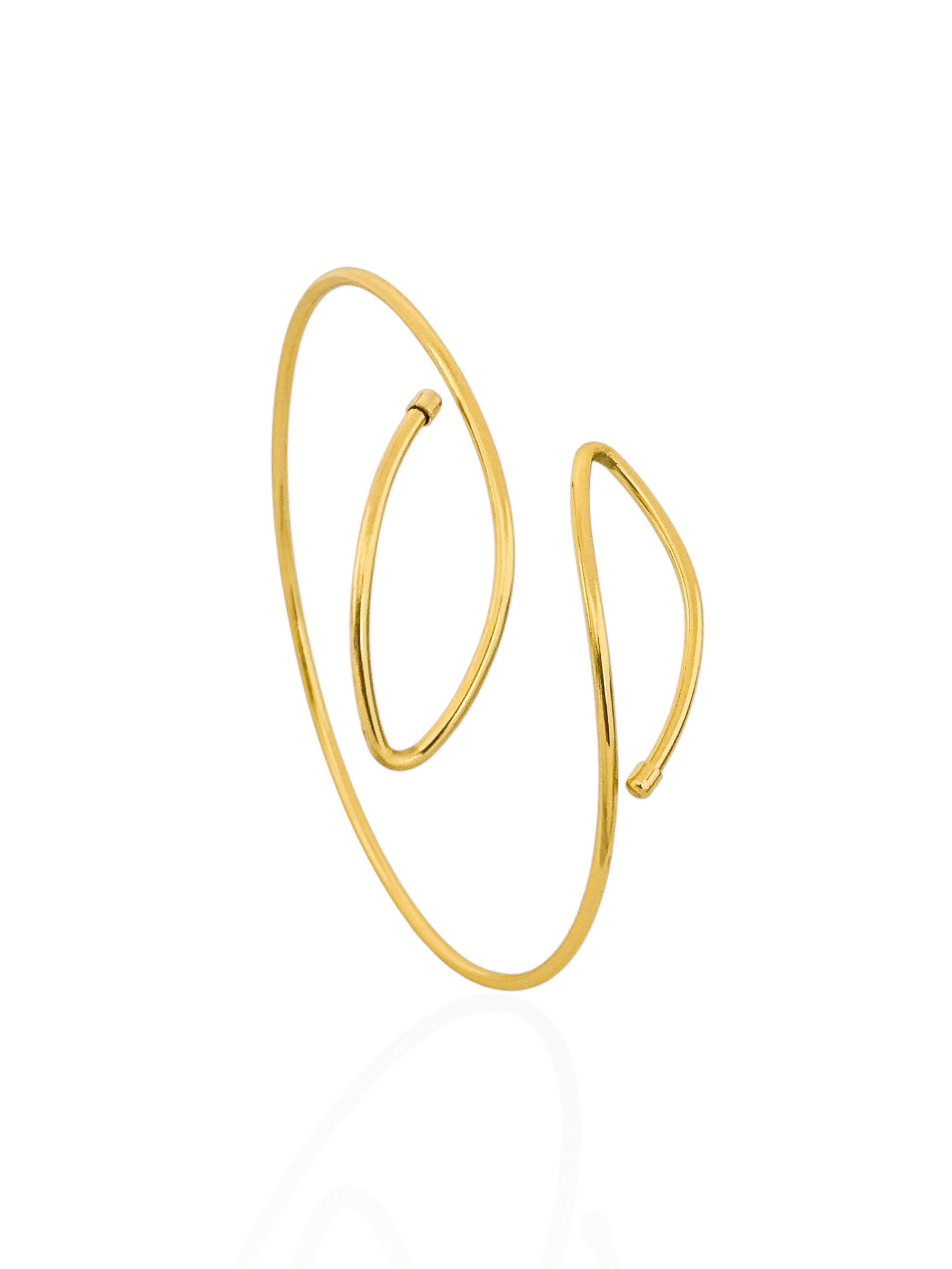 Bracelete Folheado a Ouro 18k e Prata Aro Design Folhas