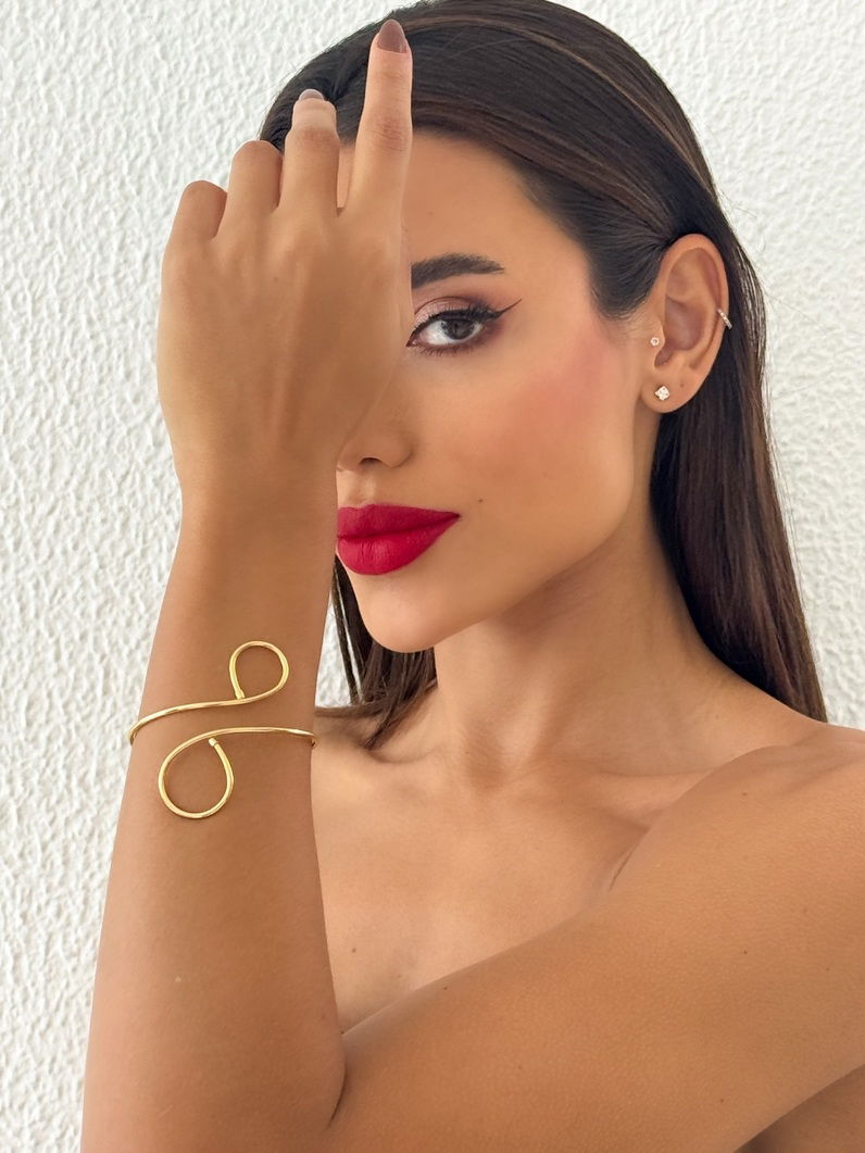 Bracelete Folheado a Ouro 18k e Prata Aro Design Organico