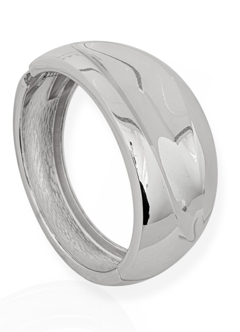 Bracelete Folheado a Ouro 18k e Prata Aro Detalhe ondulado