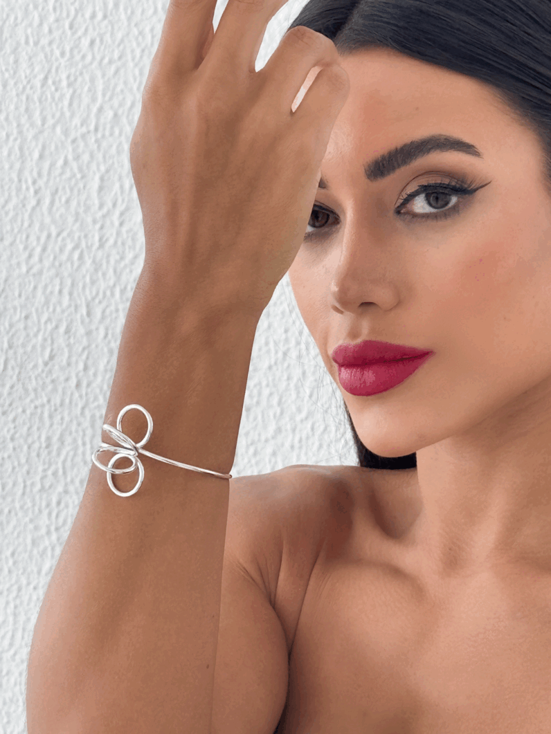 Bracelete Folheado a Prata Aro Djibouti