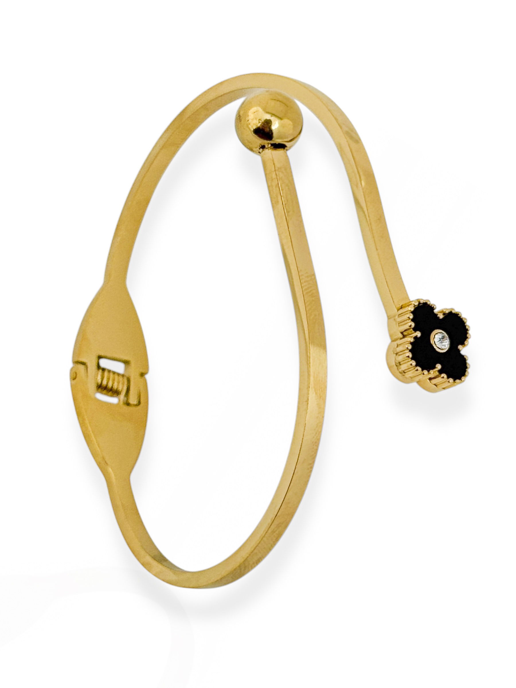 Bracelete Folheado a Ouro 18k e Prata Aro Inspiração Virginia e Esfera