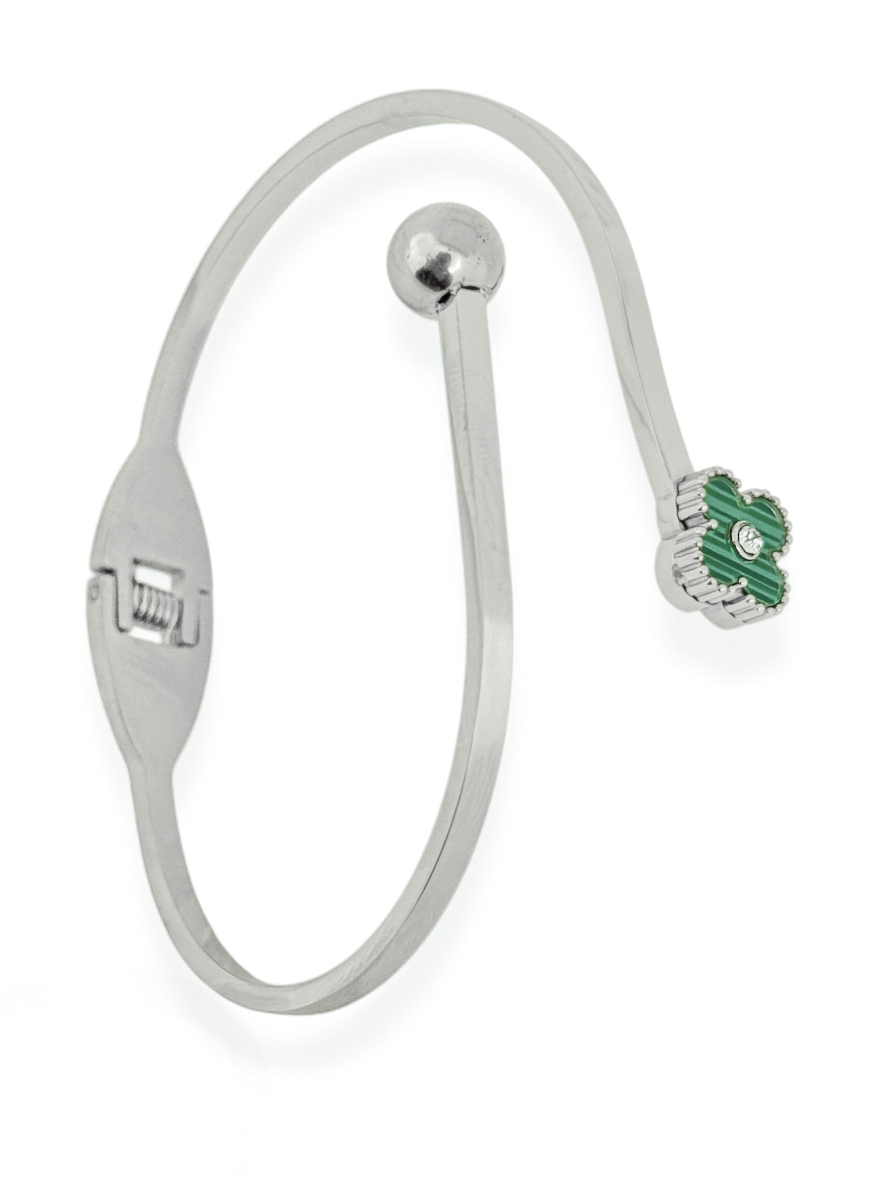 Bracelete Folheado a Ouro 18k e Prata Aro Inspiração Virginia e Esfera