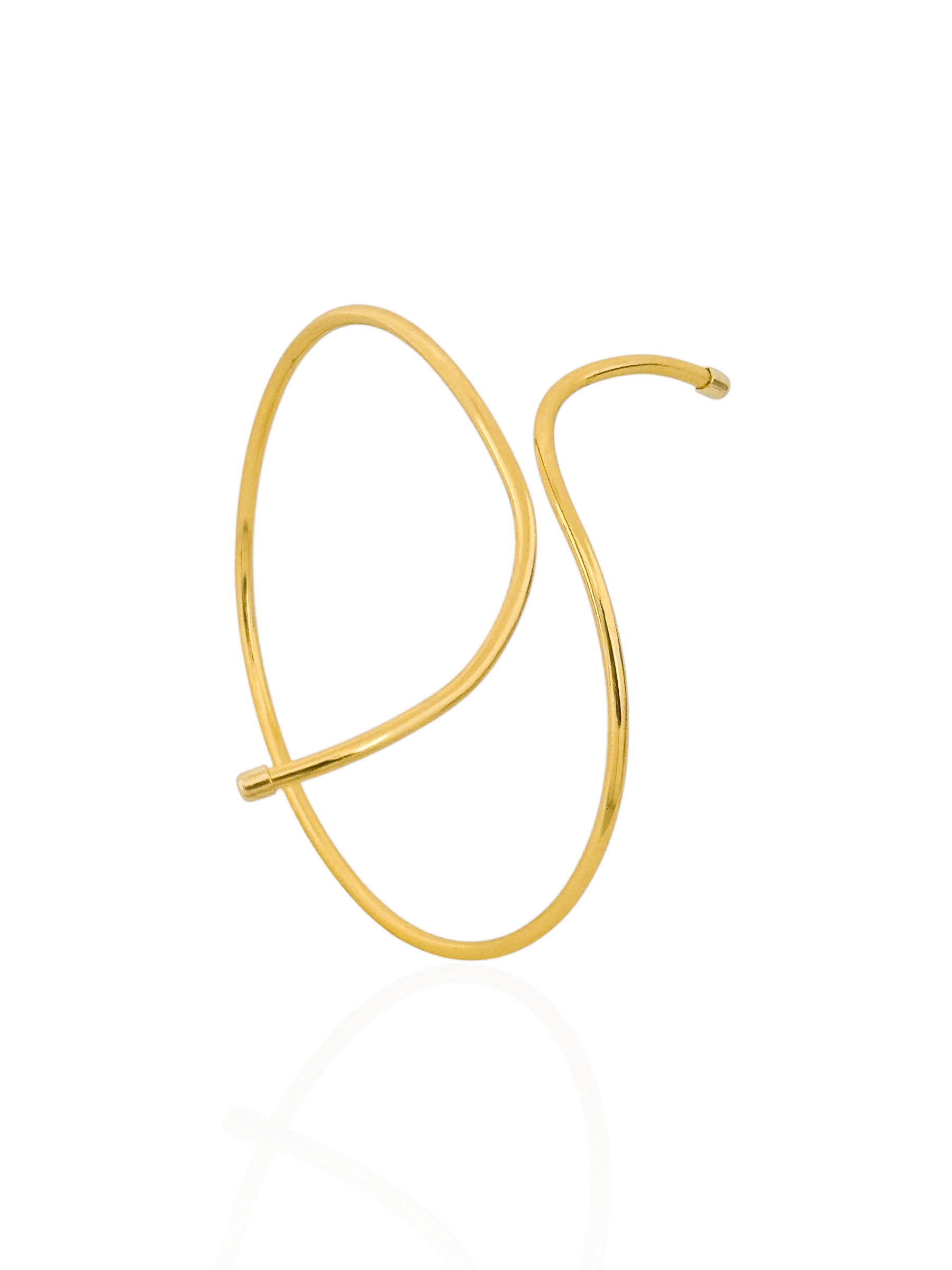 Bracelete Folheado a Ouro 18k e Prata Aro Liso
