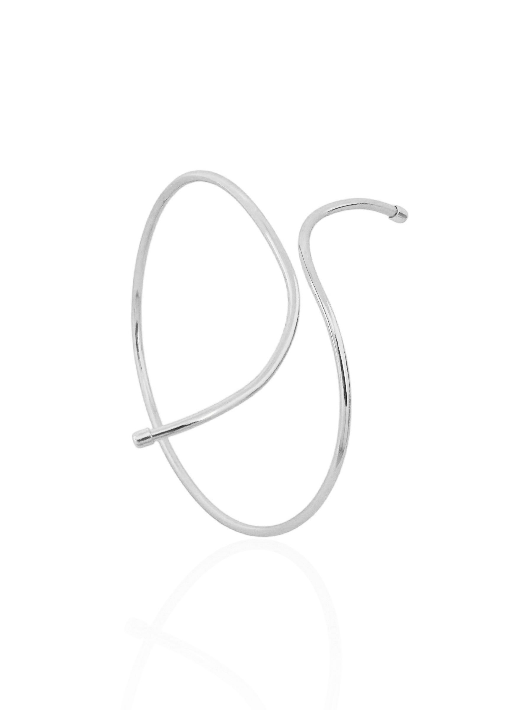 Bracelete Folheado a Ouro 18k e Prata Aro Liso