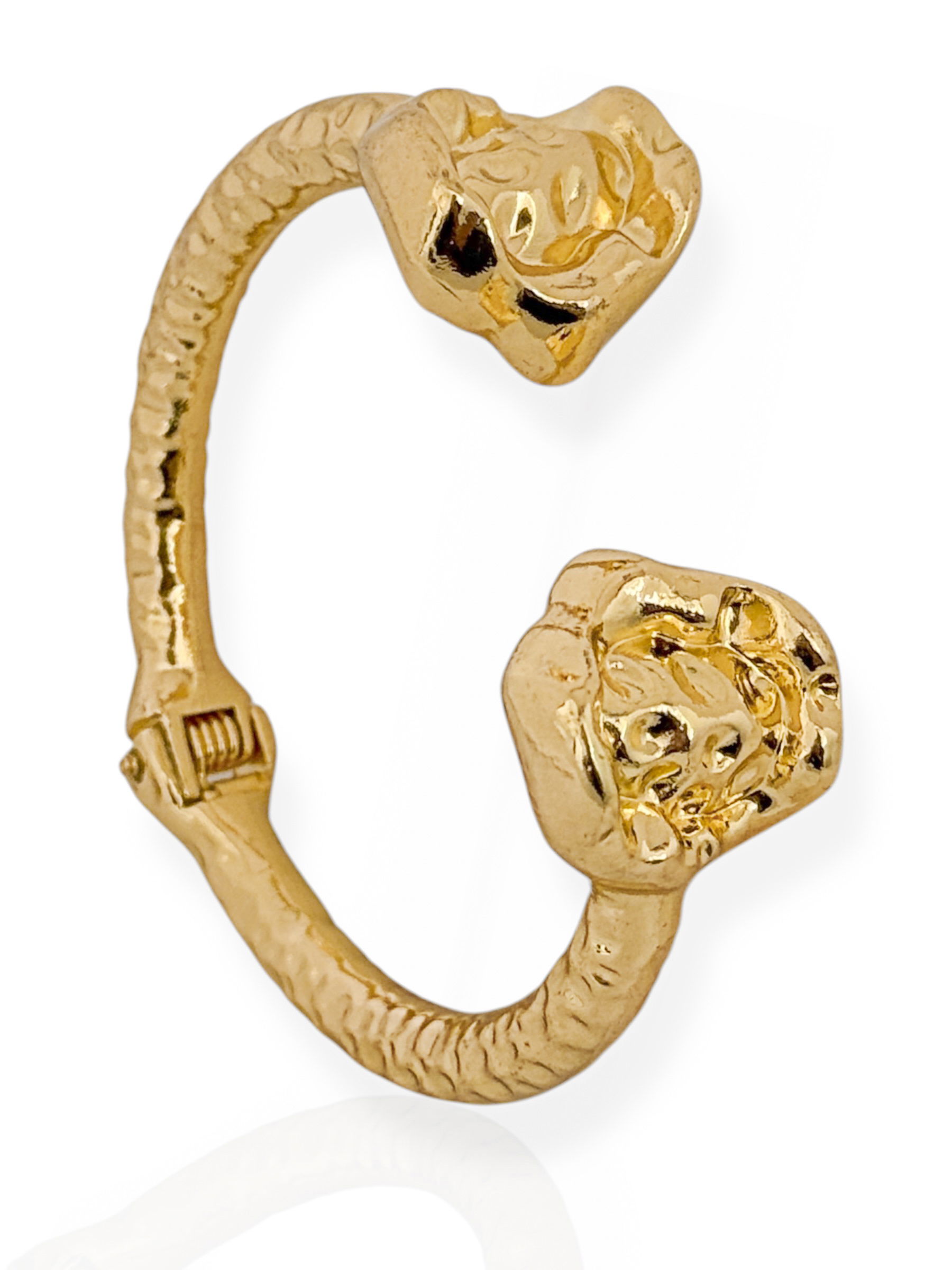 Bracelete Folheado a Ouro 18k e Prata Aro Martelado