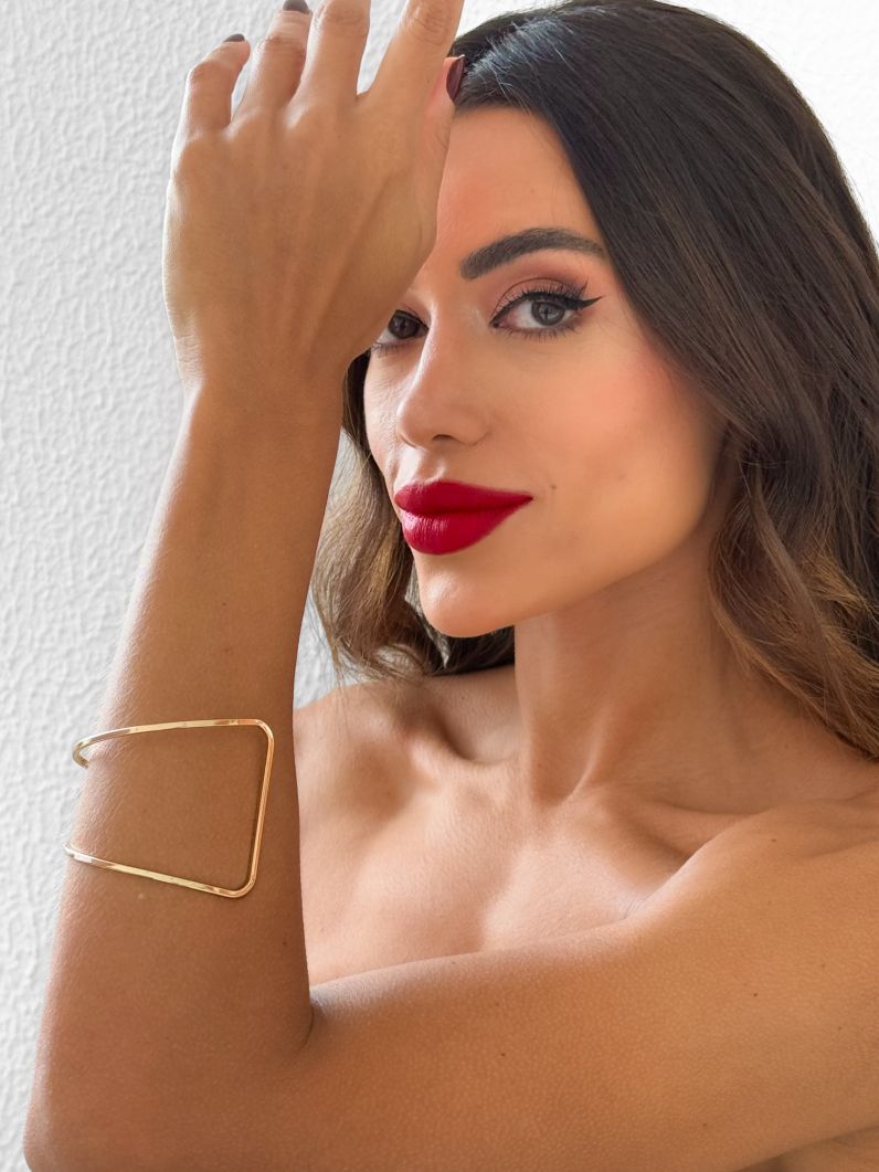Bracelete Folheado a Ouro 18k e Prata Aro Minimalista
