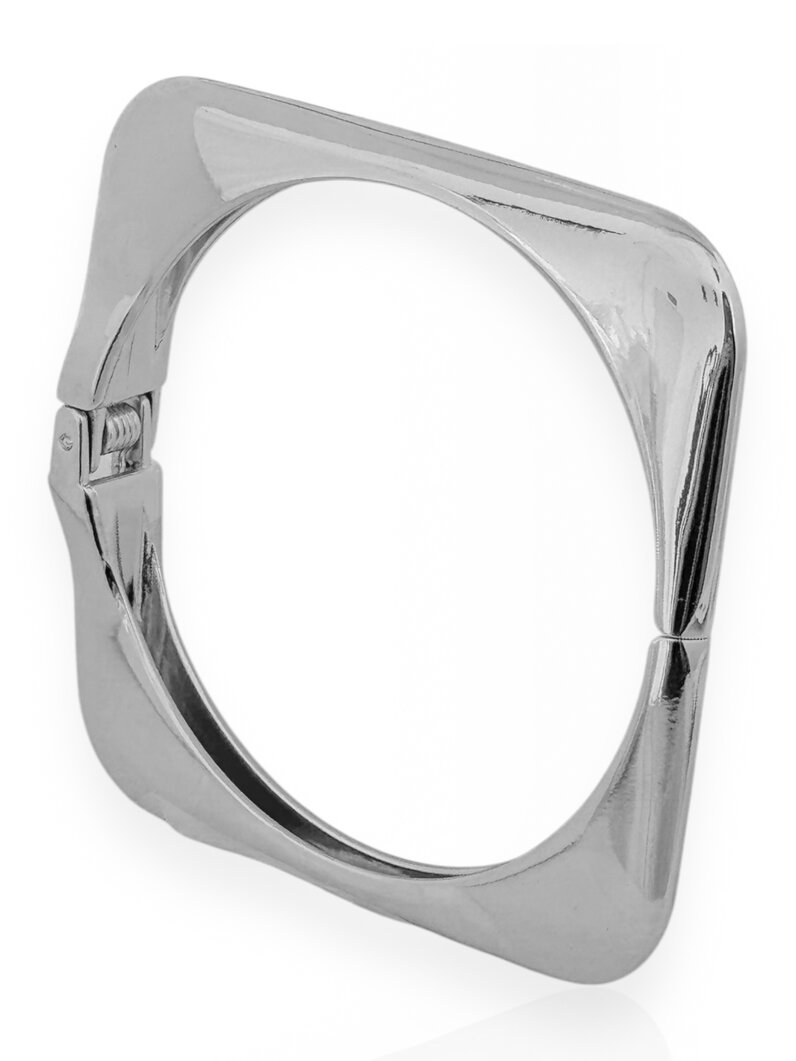 Bracelete Folheado a Ouro 18k e Prata Aro Quadrado