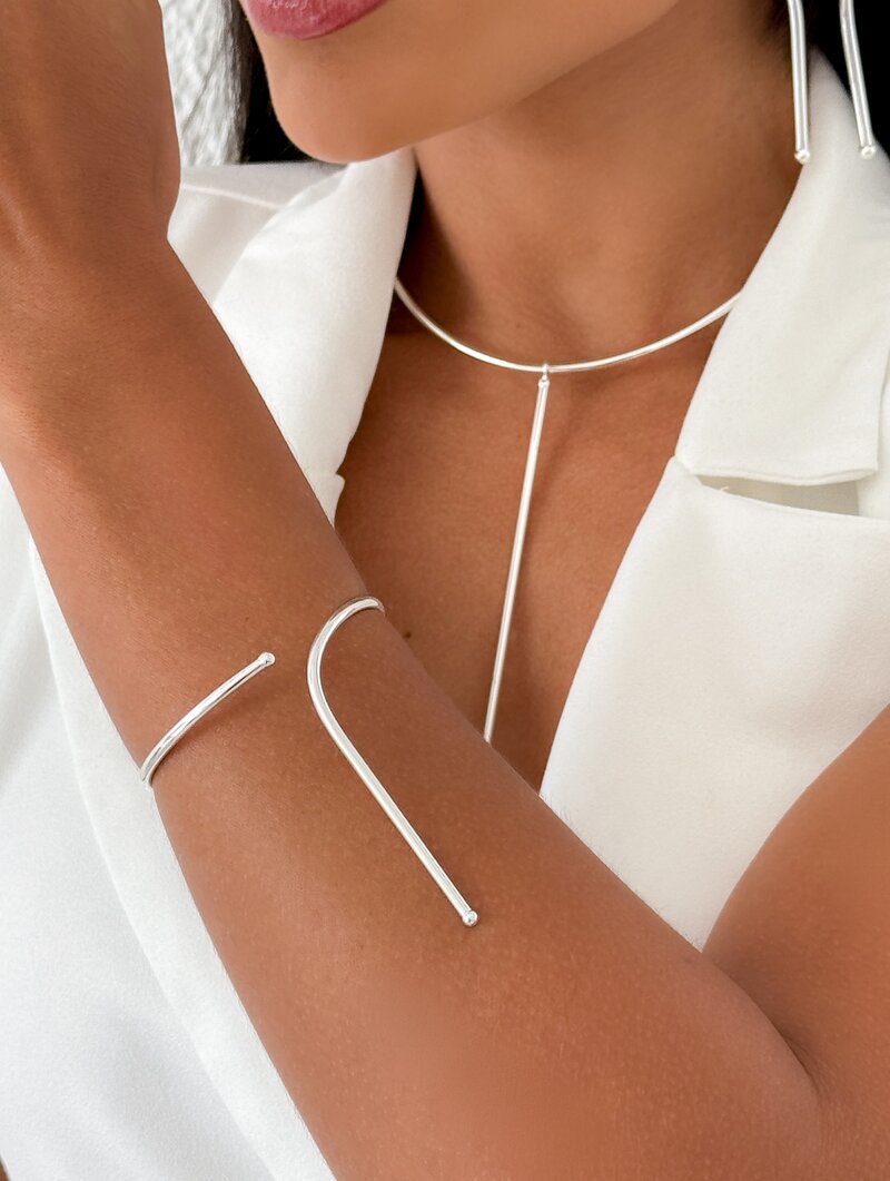 Bracelete Folheado a Ouro 18k e Prata Aro Rebeca