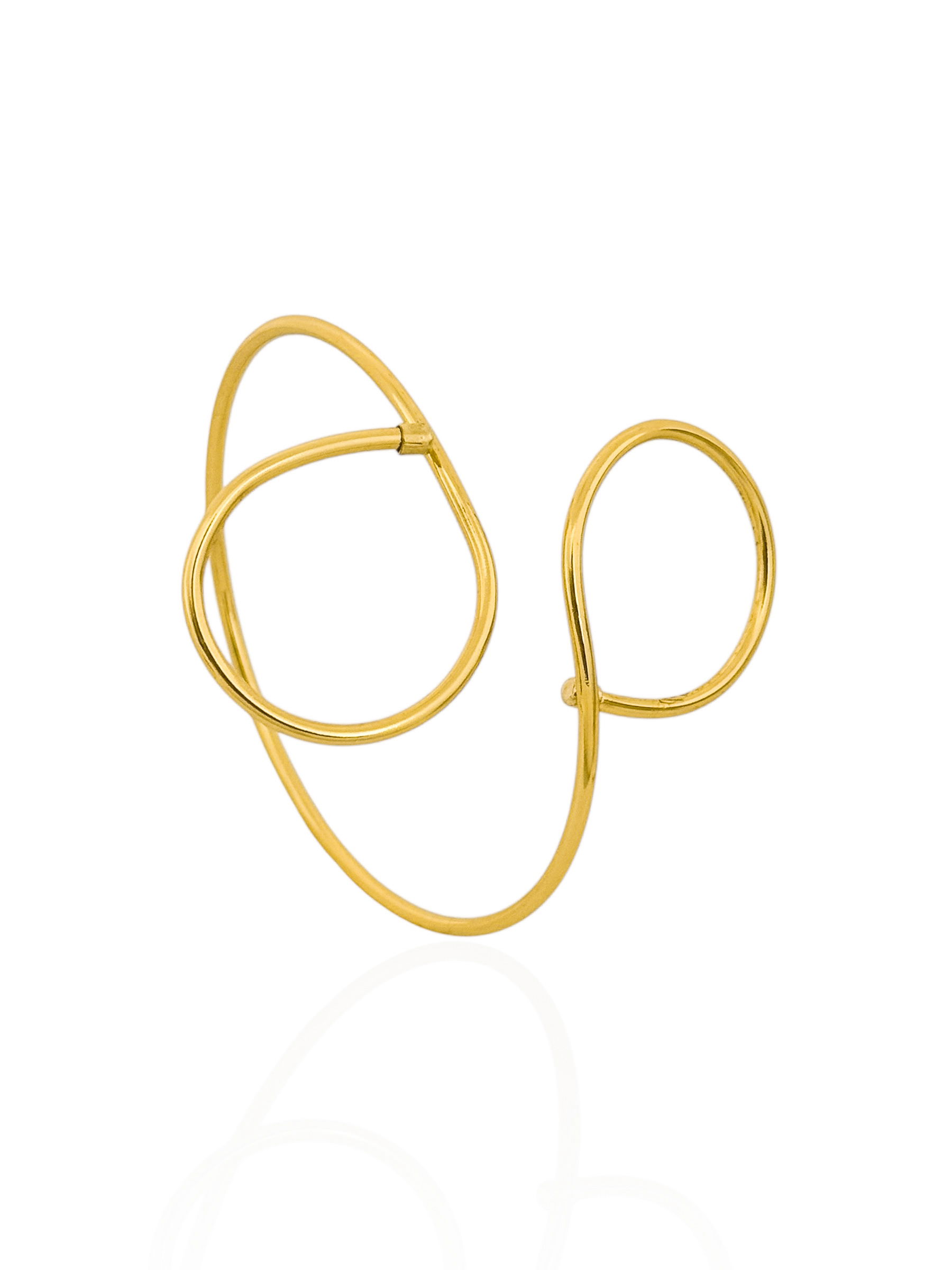 Bracelete Folheado a Ouro 18k e Prata Aro Redondo
