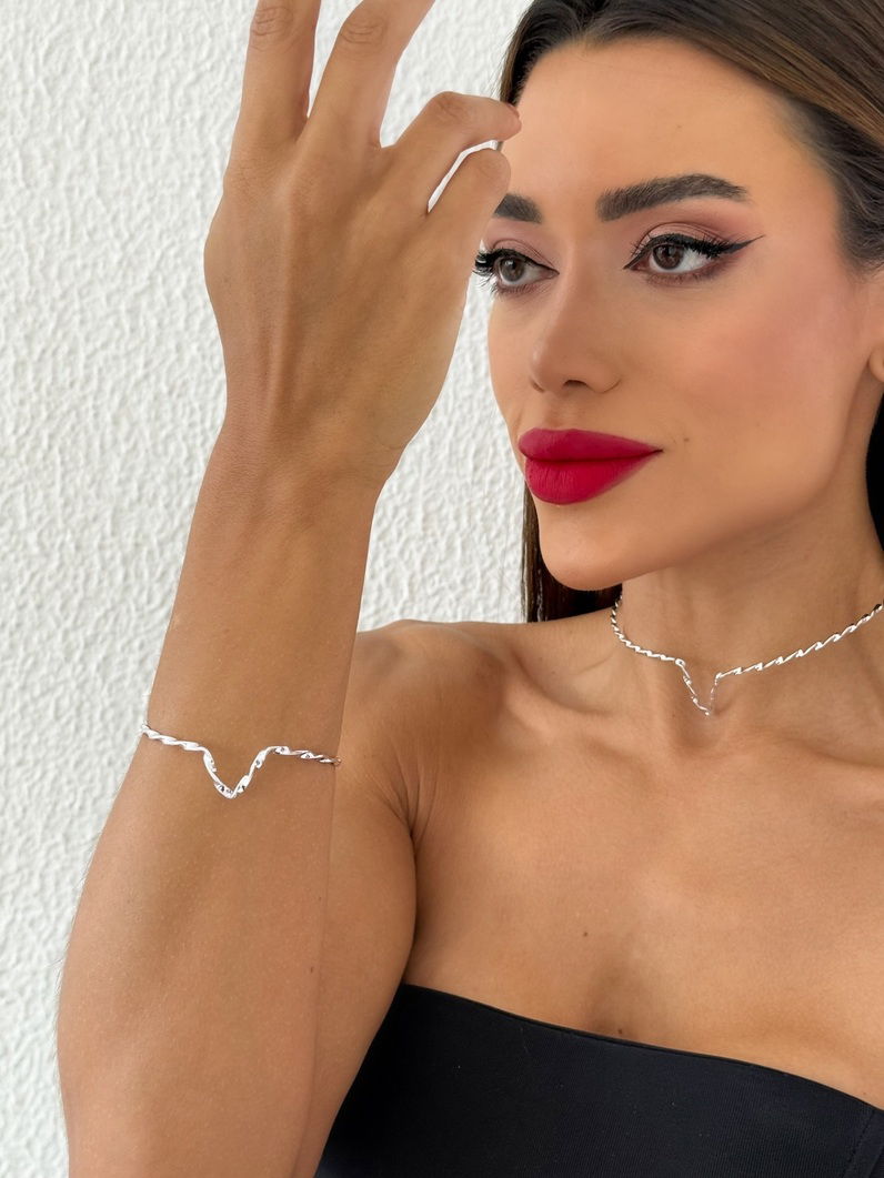 Bracelete Folheado a Ouro 18k e Prata Aro Stella