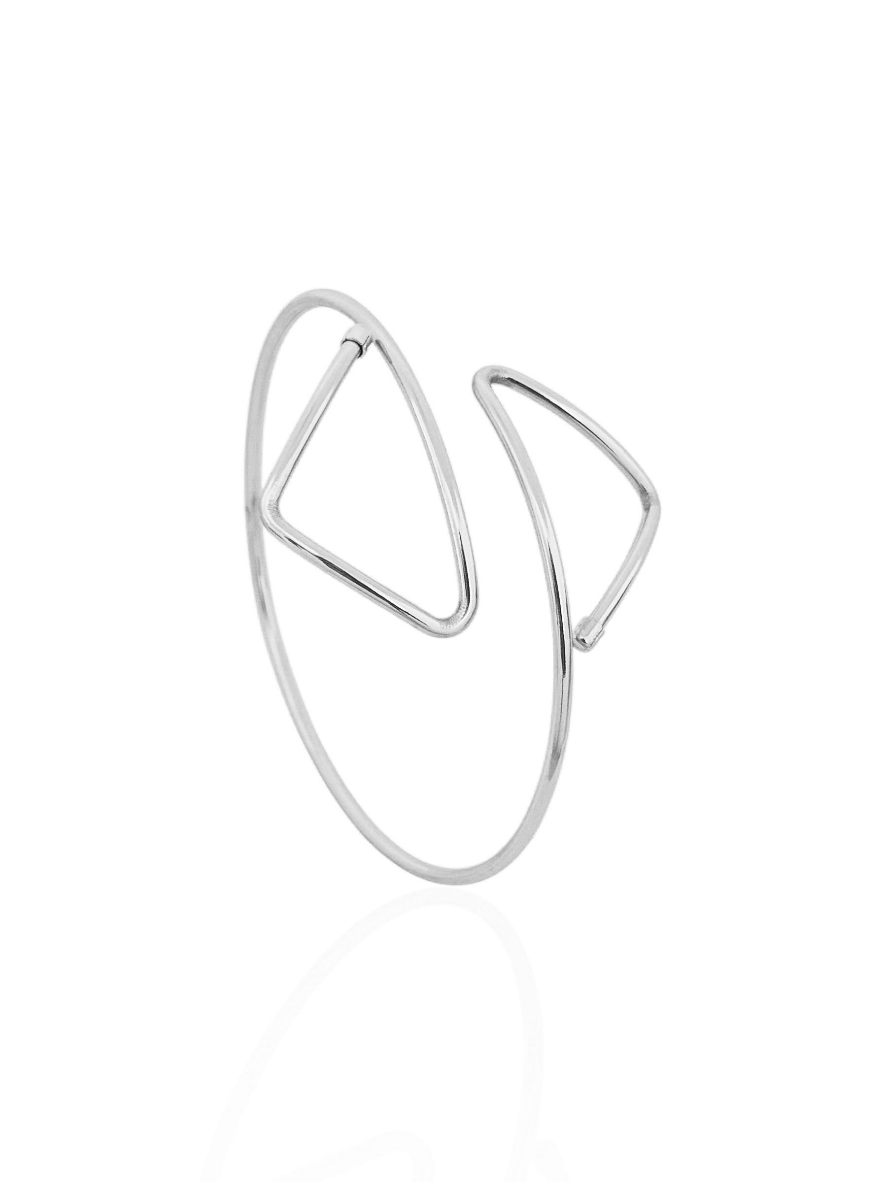 Bracelete Folheado a Ouro 18k e Prata Aro Triangular