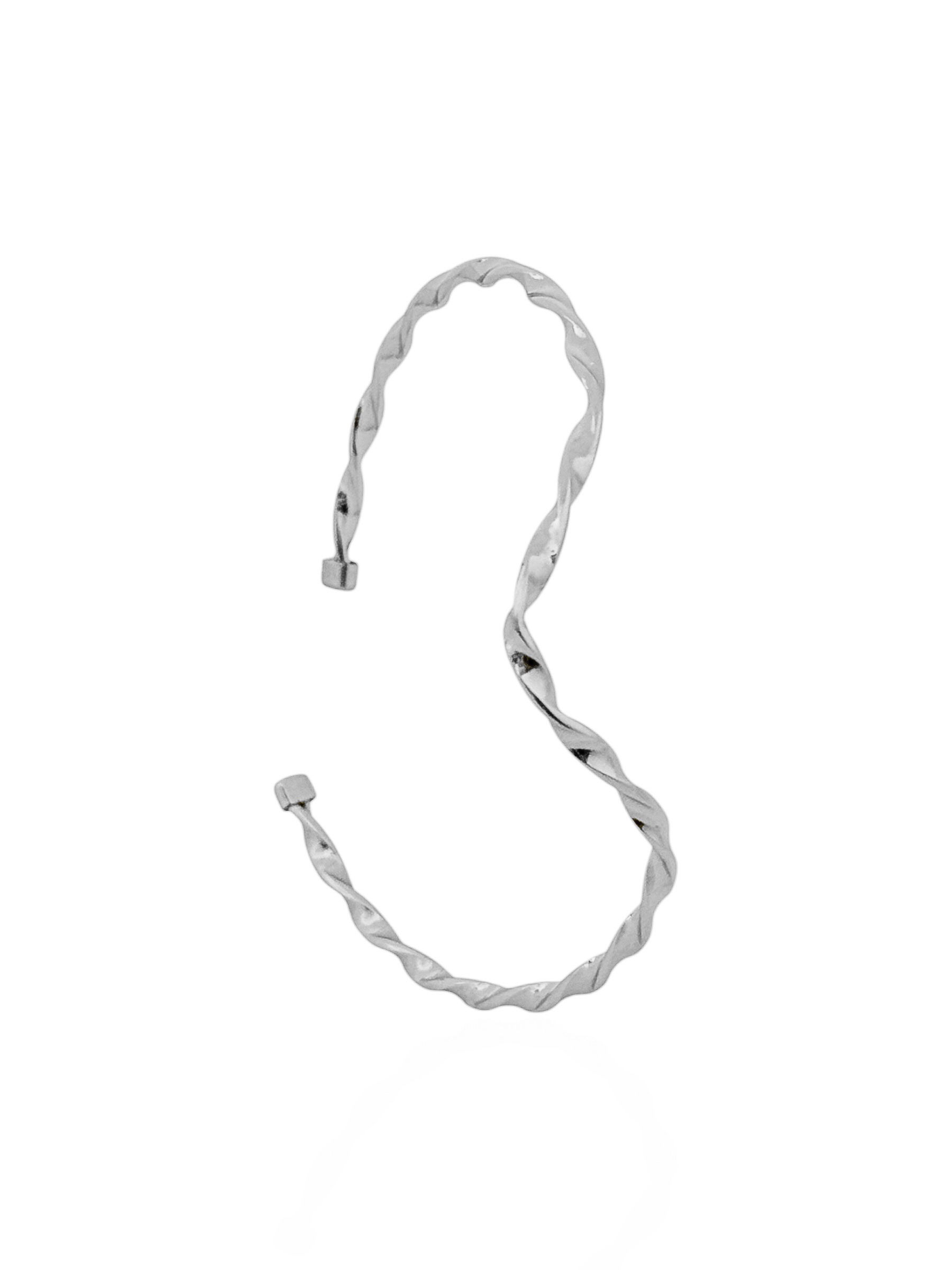 Bracelete Folheado a Ouro 18k e Prata Aro V Torcido