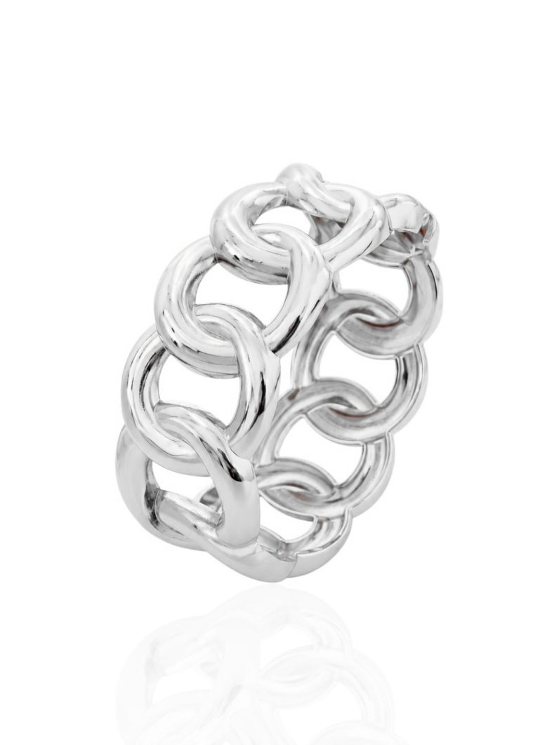 Bracelete Folheado a Ouro 18k e Prata Círculos Vazados