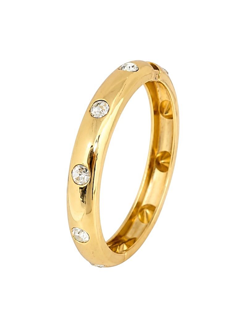 Bracelete Folheado a Ouro 18k e Prata Design Cristais