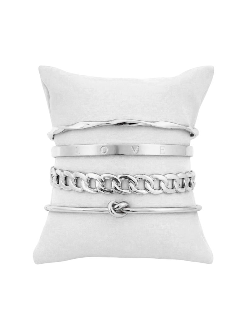 Bracelete Folheado a Ouro 18k e Prata Design Elos