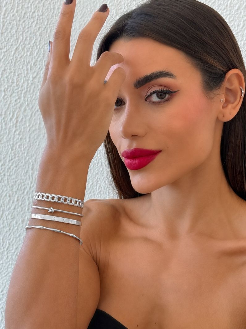 Bracelete Folheado a Ouro 18k e Prata Design Elos