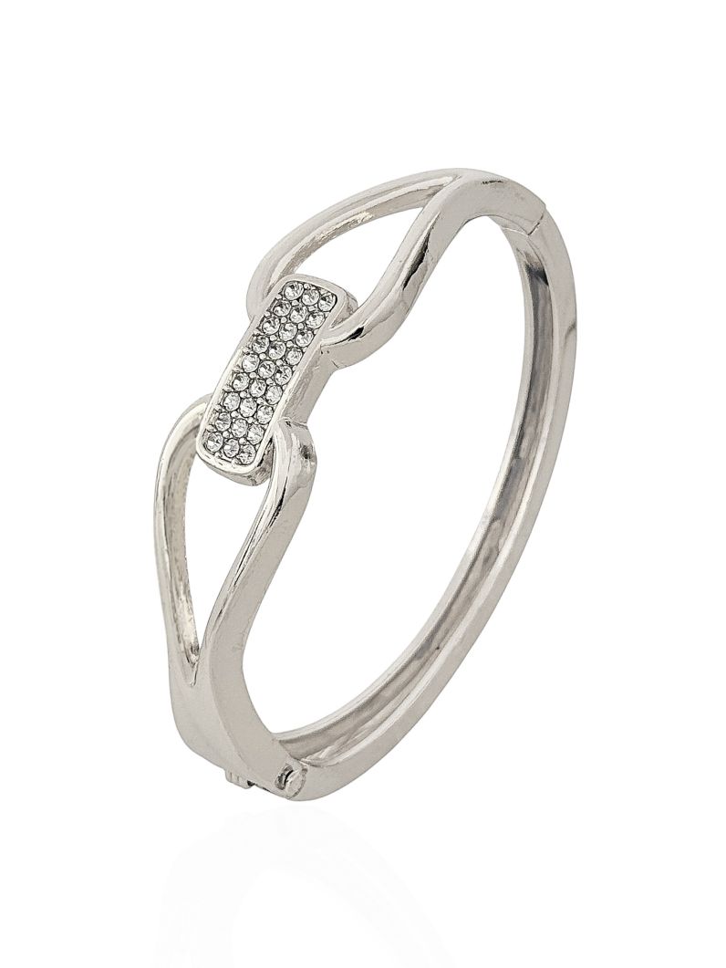 Bracelete Folheado a Ouro 18k e Prata Design Moderno