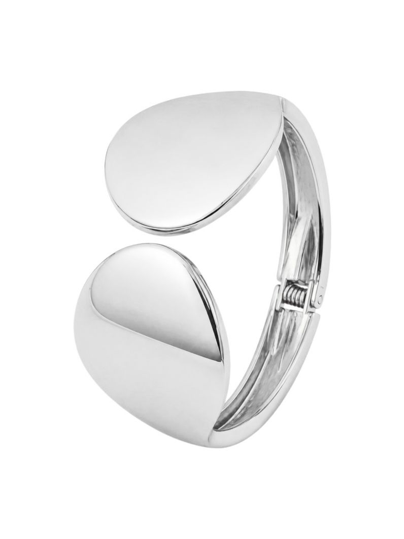 Bracelete Folheado a Ouro 18k e Prata Design Moderno Maxi