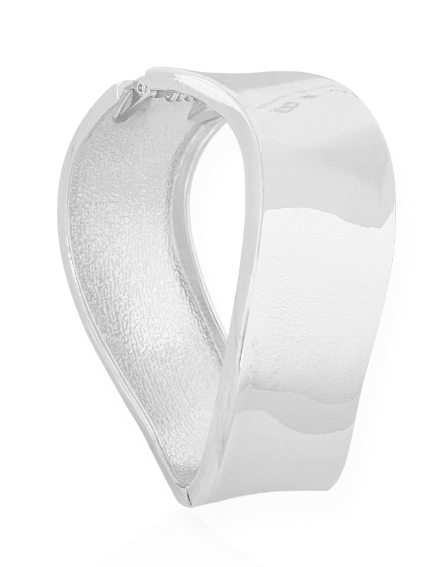 Bracelete Folheado a Ouro 18k e Prata Design Ondulado Liso