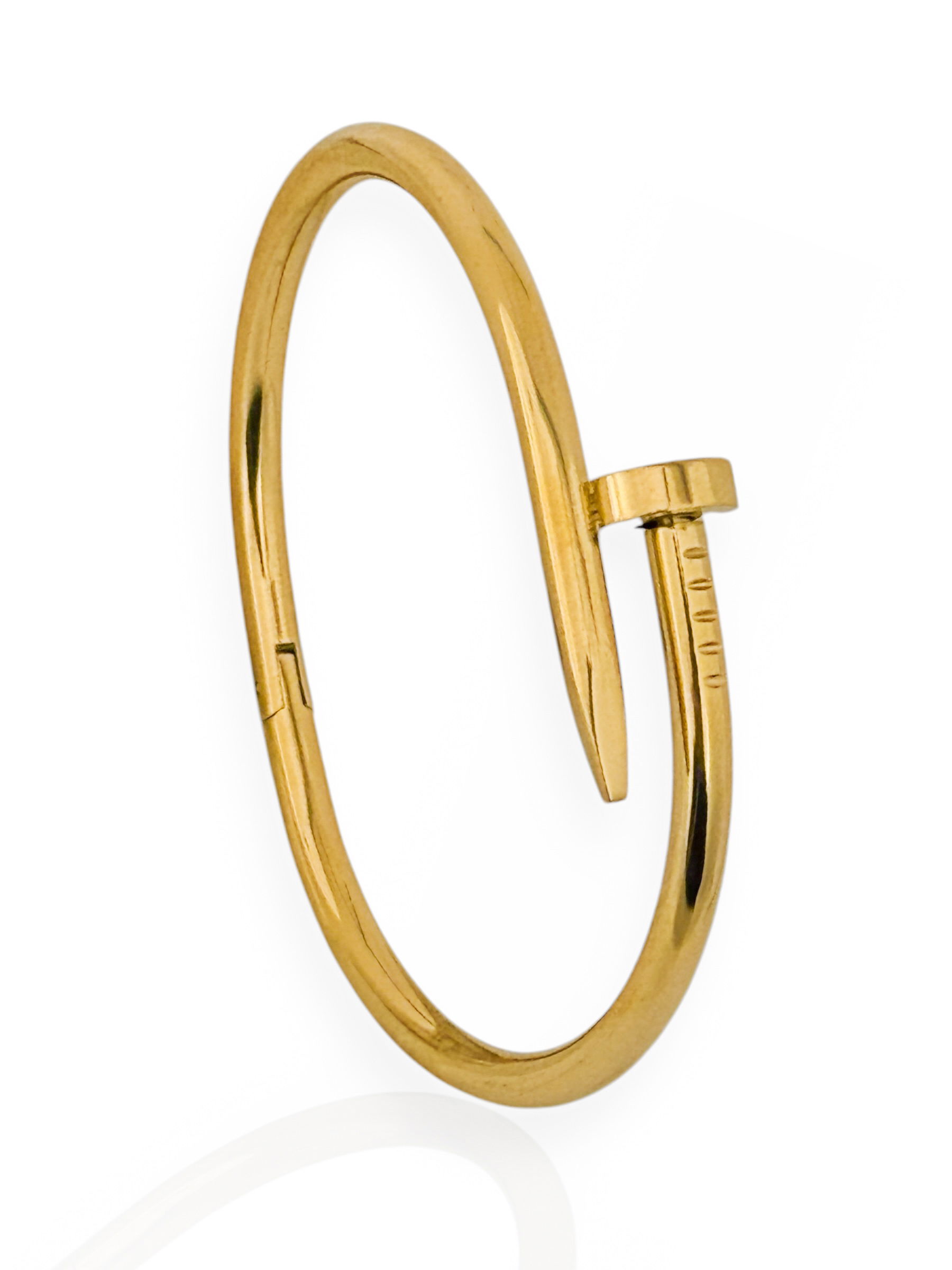 Bracelete Folheado a Ouro 18k e Prata Design Prego