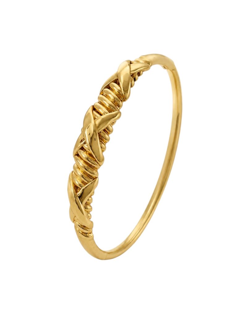 Bracelete Folheado a Ouro 18k e Prata Design X Desenhado