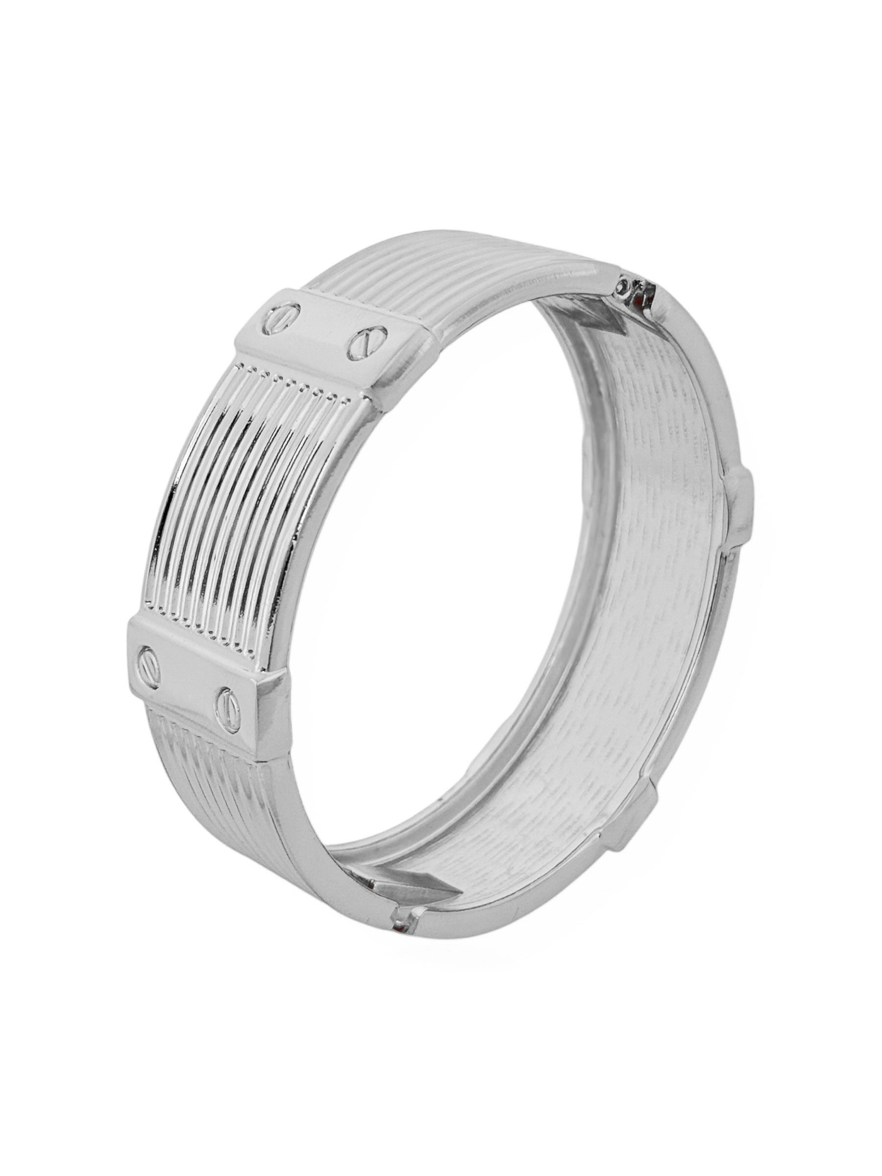 Bracelete Folheado a Ouro 18k e Prata Detalhado