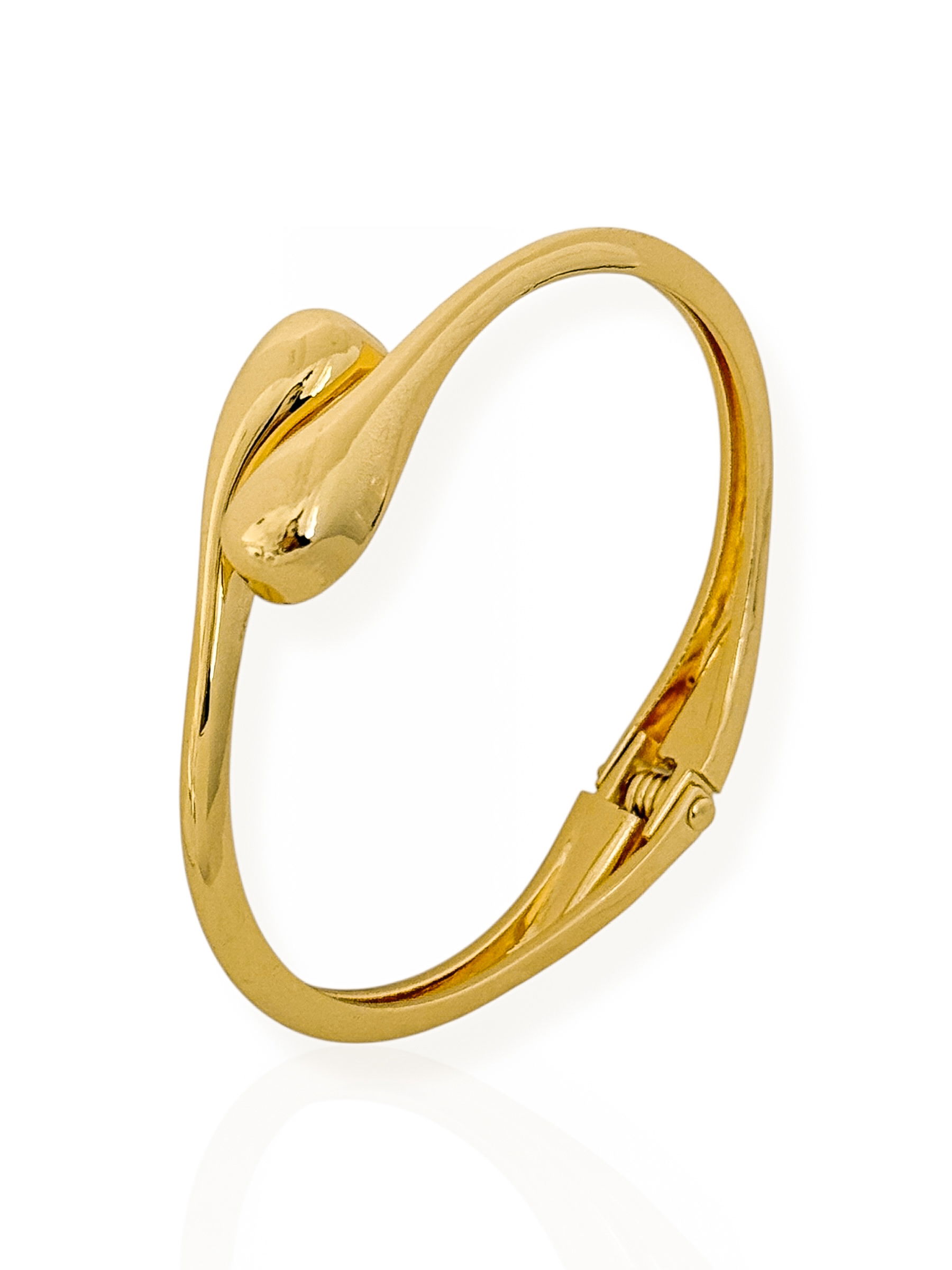 Bracelete Folheado a Ouro 18k e Prata Duo Gotas