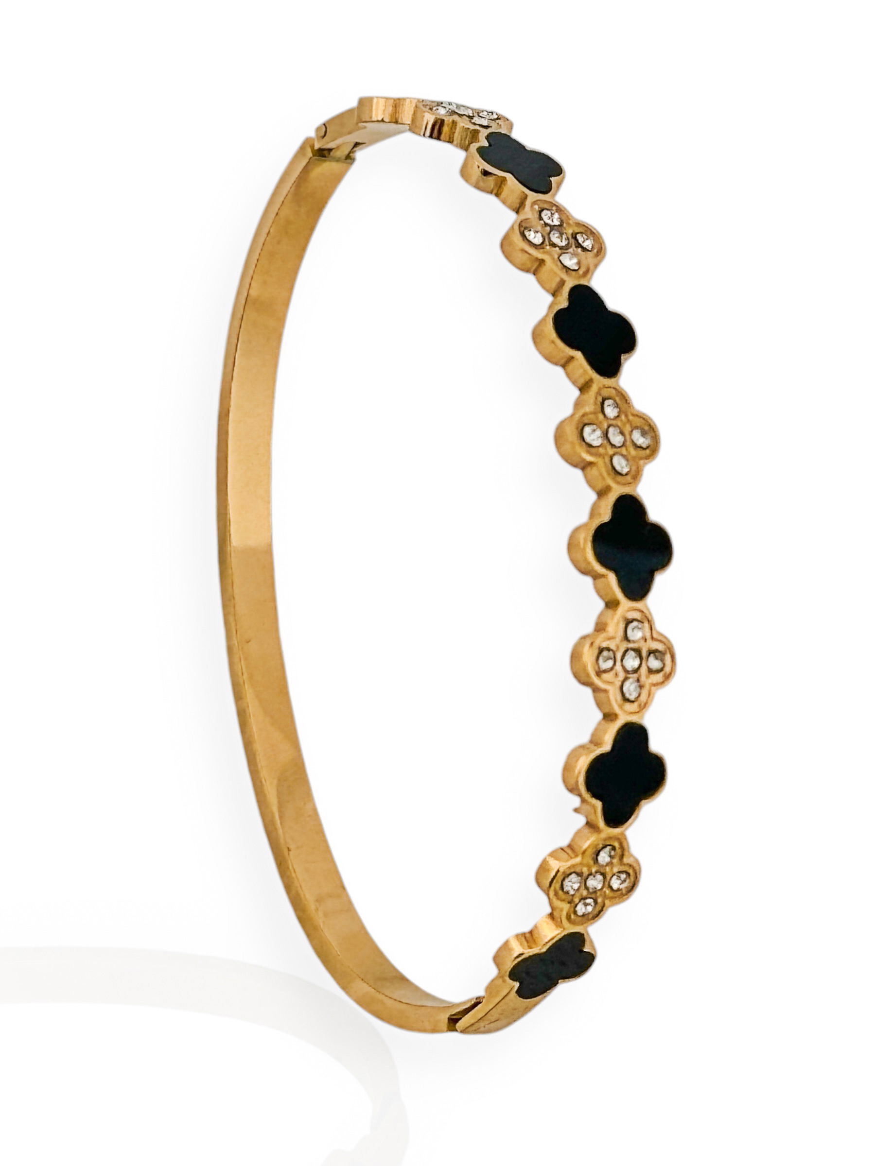 Bracelete Folheado a Ouro 18k e Prata em Aço Inspiração Virginia