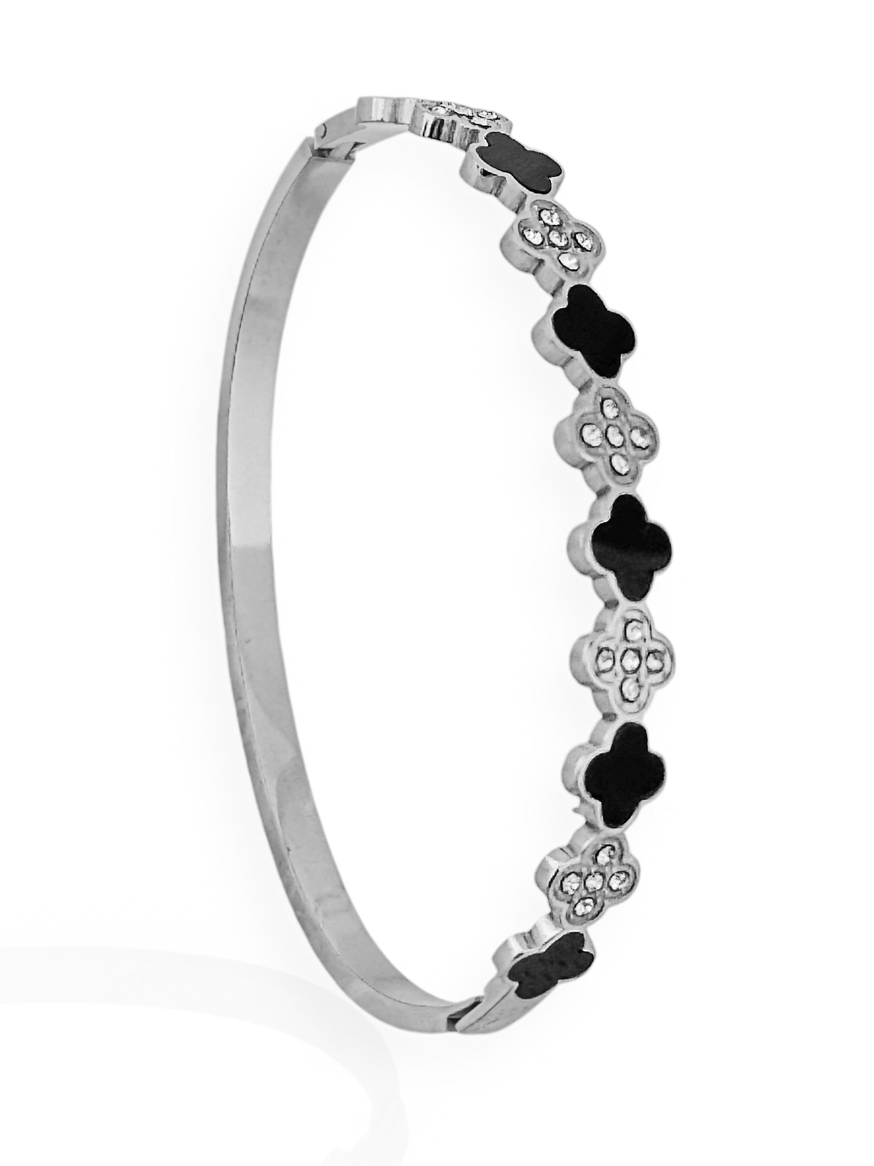 Bracelete Folheado a Ouro 18k e Prata em Aço Inspiração Virginia