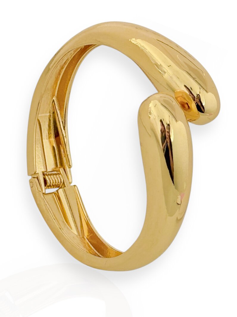 Bracelete Folheado a Ouro 18k e Prata Gota dupla