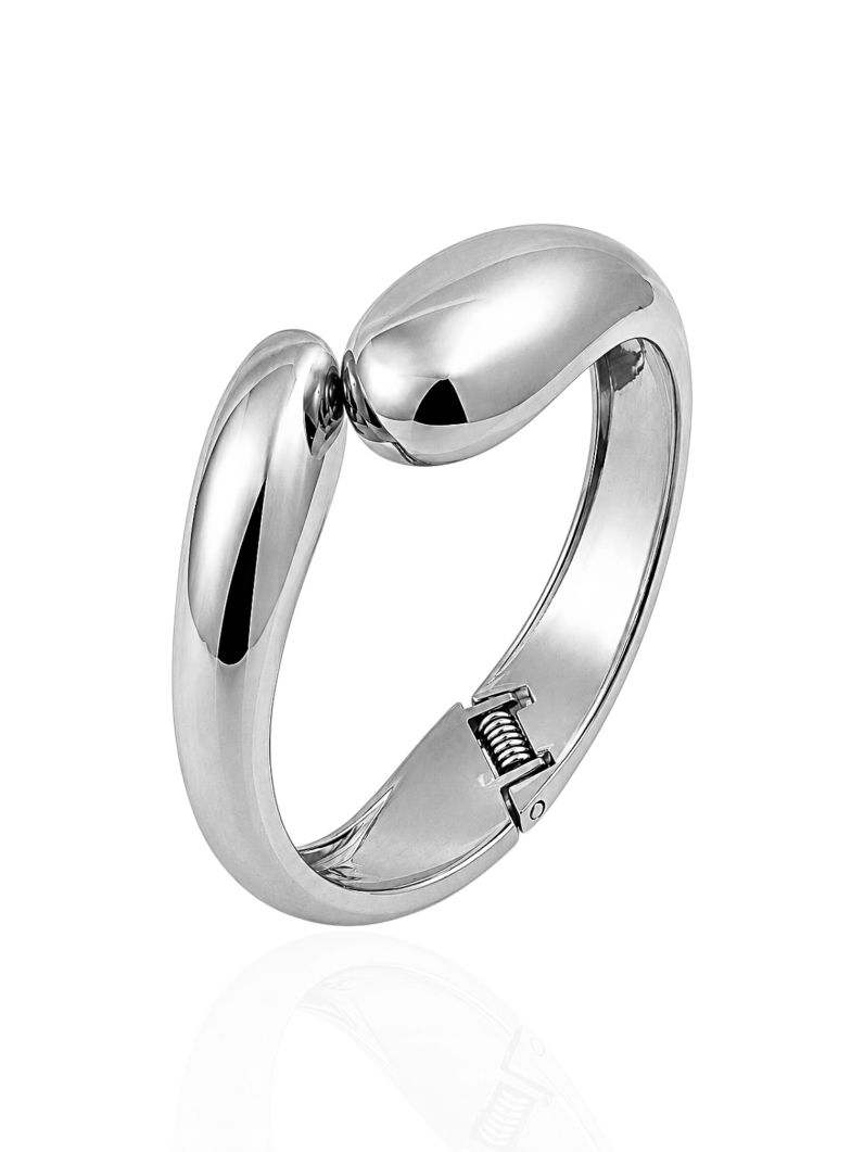 Bracelete Folheado a Ouro 18k e Prata Gota Lisa
