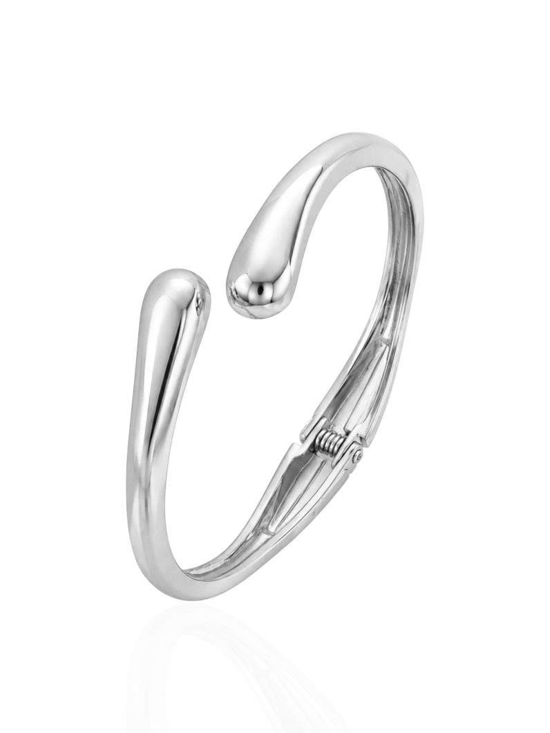 Bracelete Folheado a Ouro 18k e Prata Gota Lisa