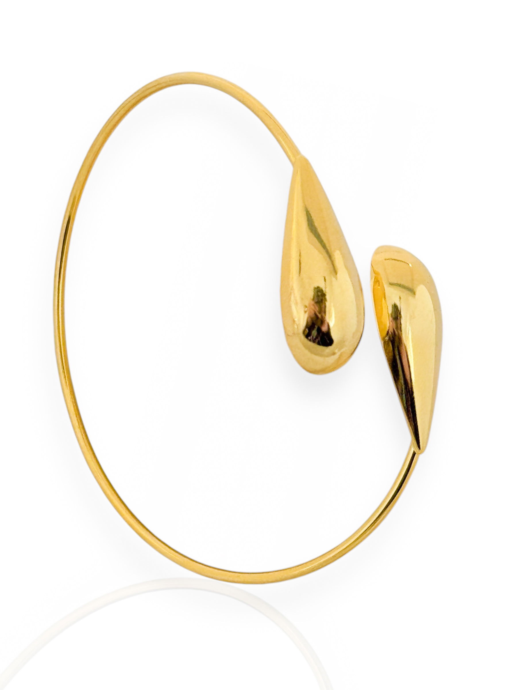 Bracelete Folheado a Ouro 18k e Prata Gota Longa