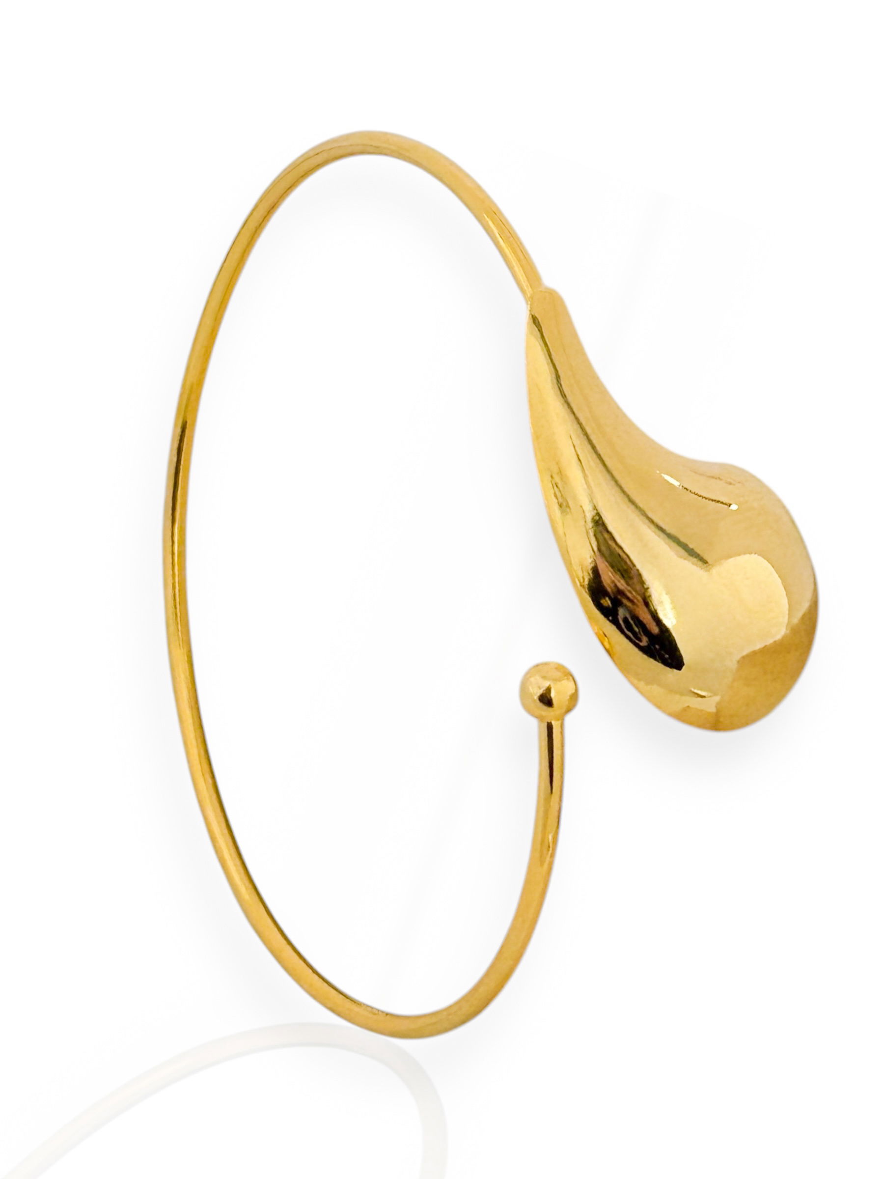 Bracelete Folheado a Ouro 18k e Prata Gota virgula