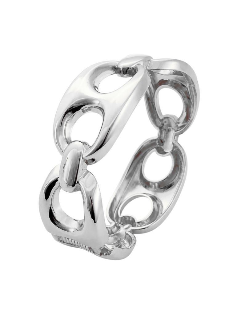 Bracelete Folheado a Ouro 18k e Prata Grande Marcas