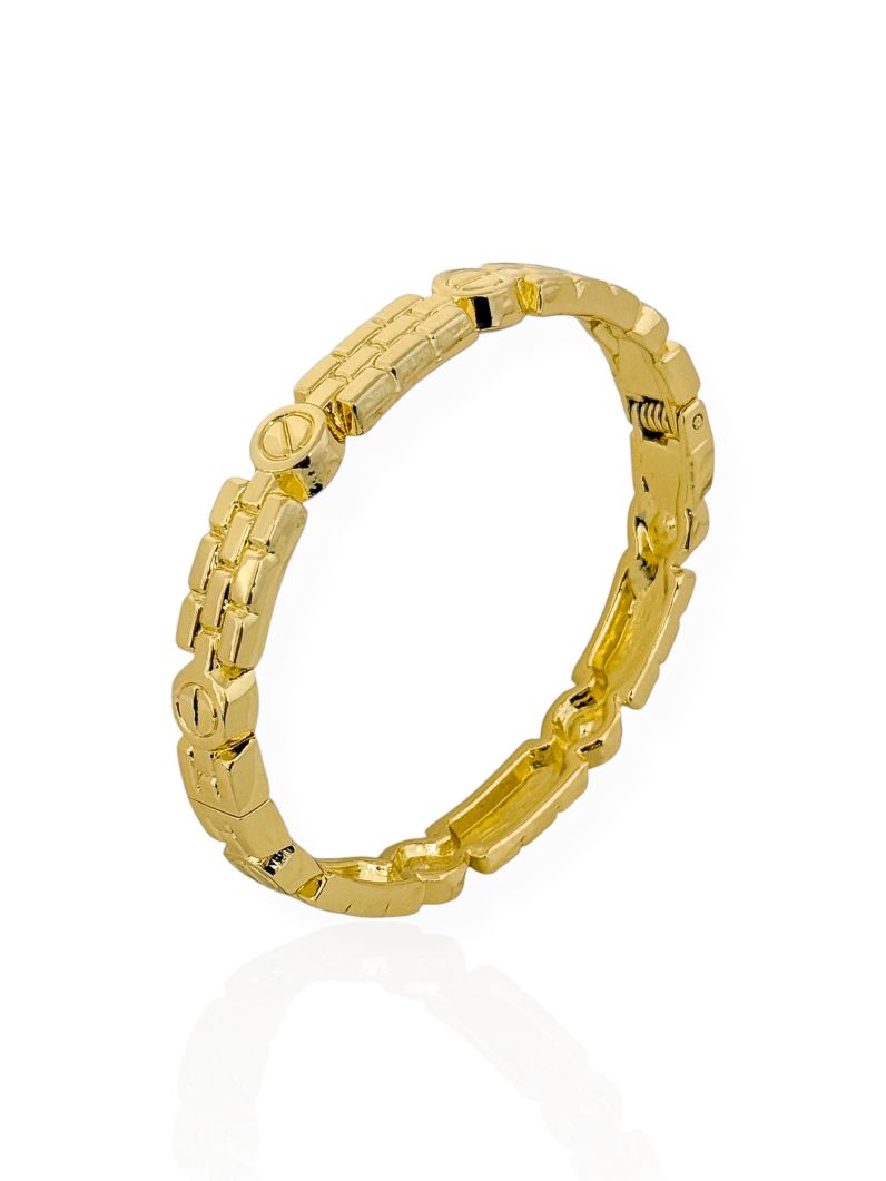 Bracelete Folheado a Ouro 18k e Prata Grandes Marcas