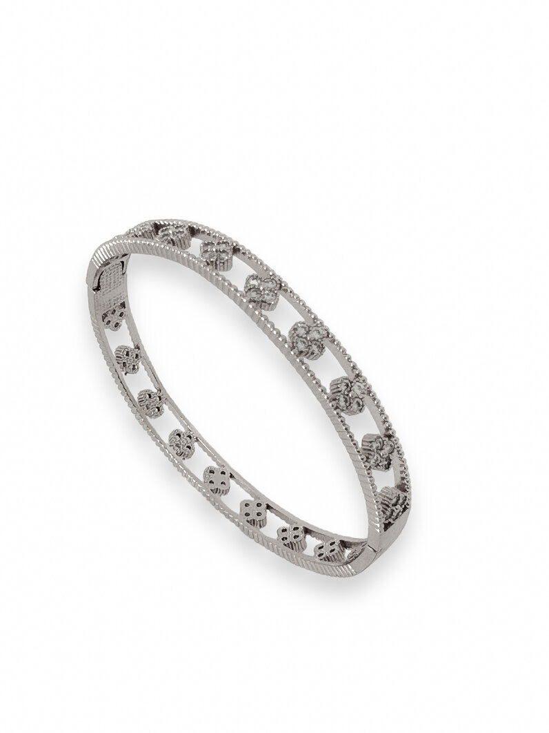 Bracelete Folheado a Ouro 18k e Prata Inspiração Com micro zircônia