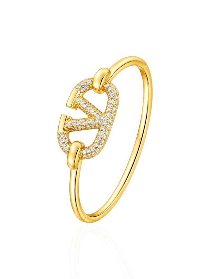 Bracelete Folheado a Ouro 18k e Prata Inspiração Grandes Marcas