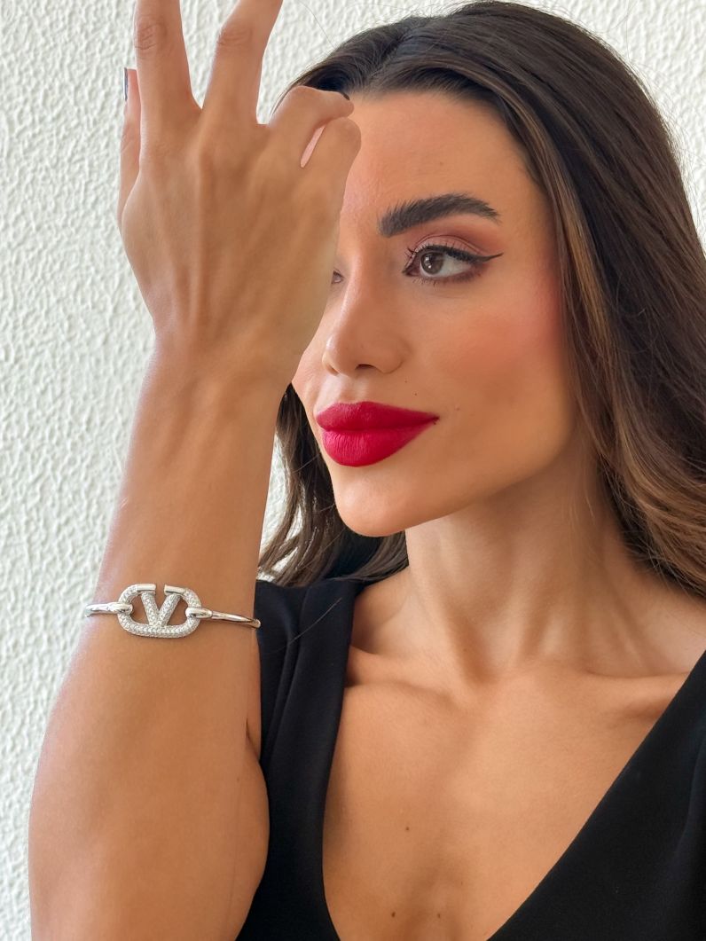 Bracelete Folheado a Ouro 18k e Prata Inspiração Grandes Marcas