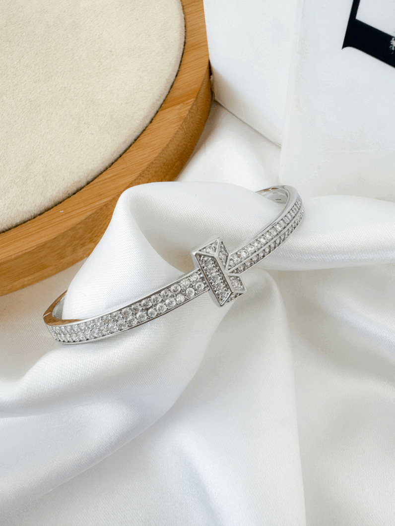 Bracelete Folheado a Ouro 18k e Prata Inspiração Joalheria