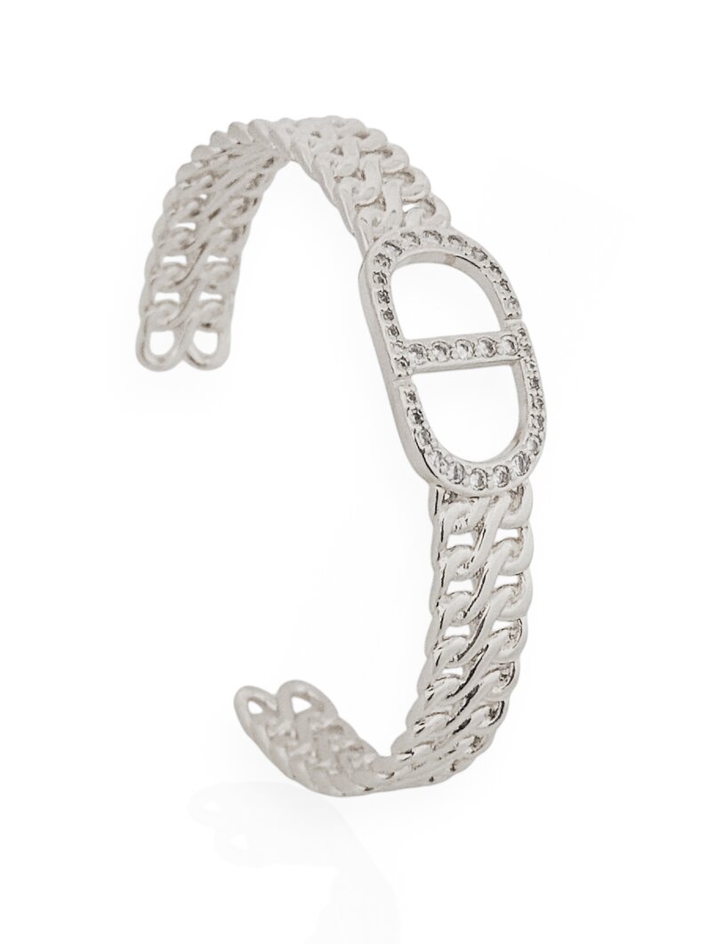 Bracelete Folheado a Ouro 18k e Prata Inspiração Joalheria