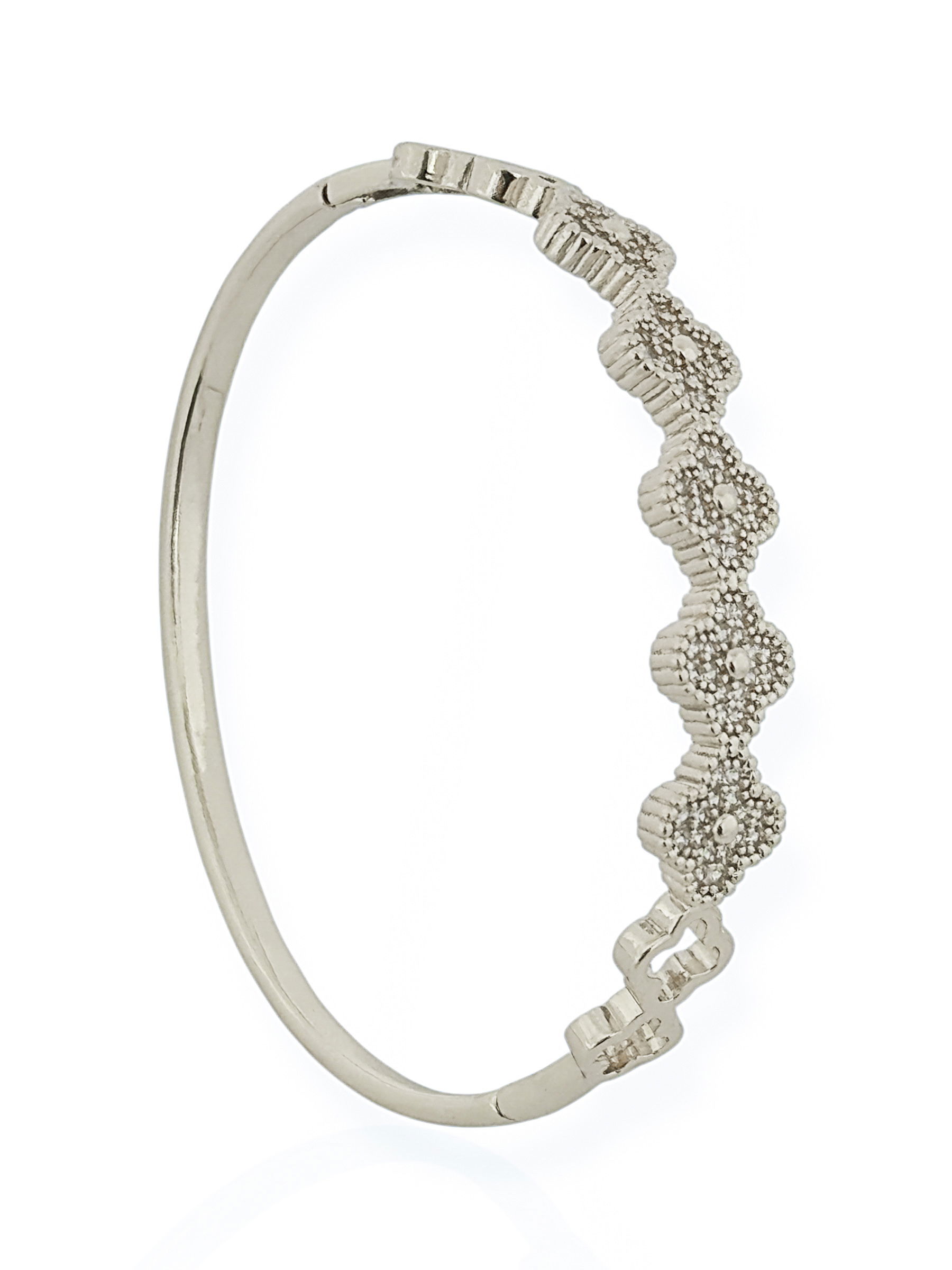 Bracelete Folheado a Ouro 18k e Prata Inspiração Vg Com Zircônia