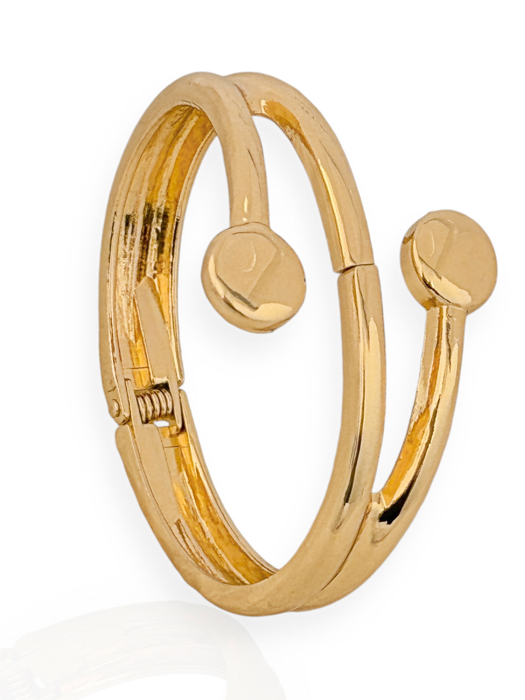 Bracelete Folheado a Ouro 18k e Prata Jade