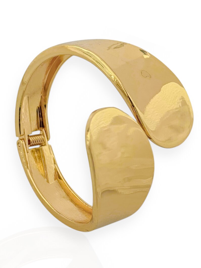 Bracelete Folheado a Ouro 18k e Prata Liso