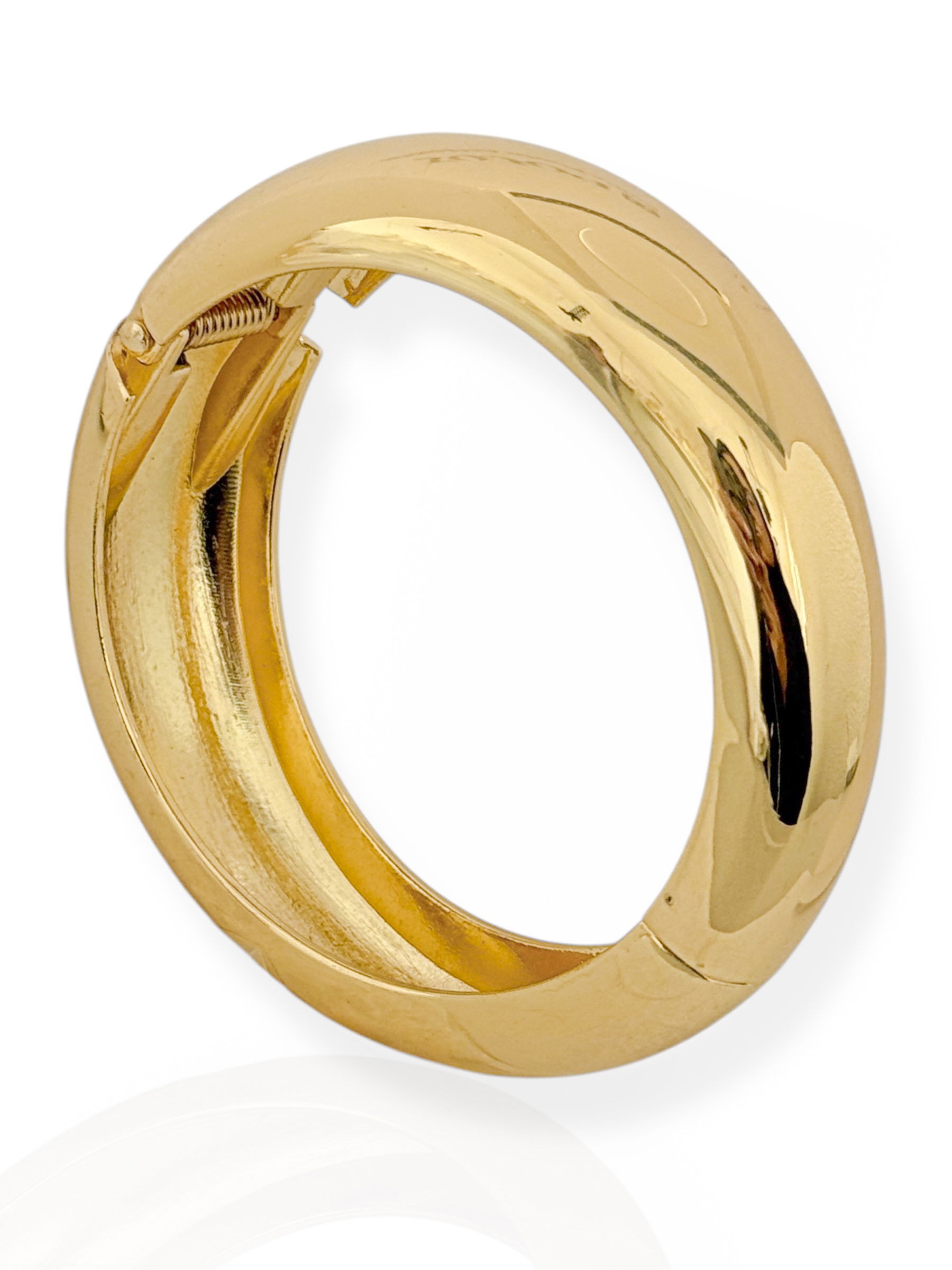 Bracelete Folheado a Ouro 18k e Prata Liso