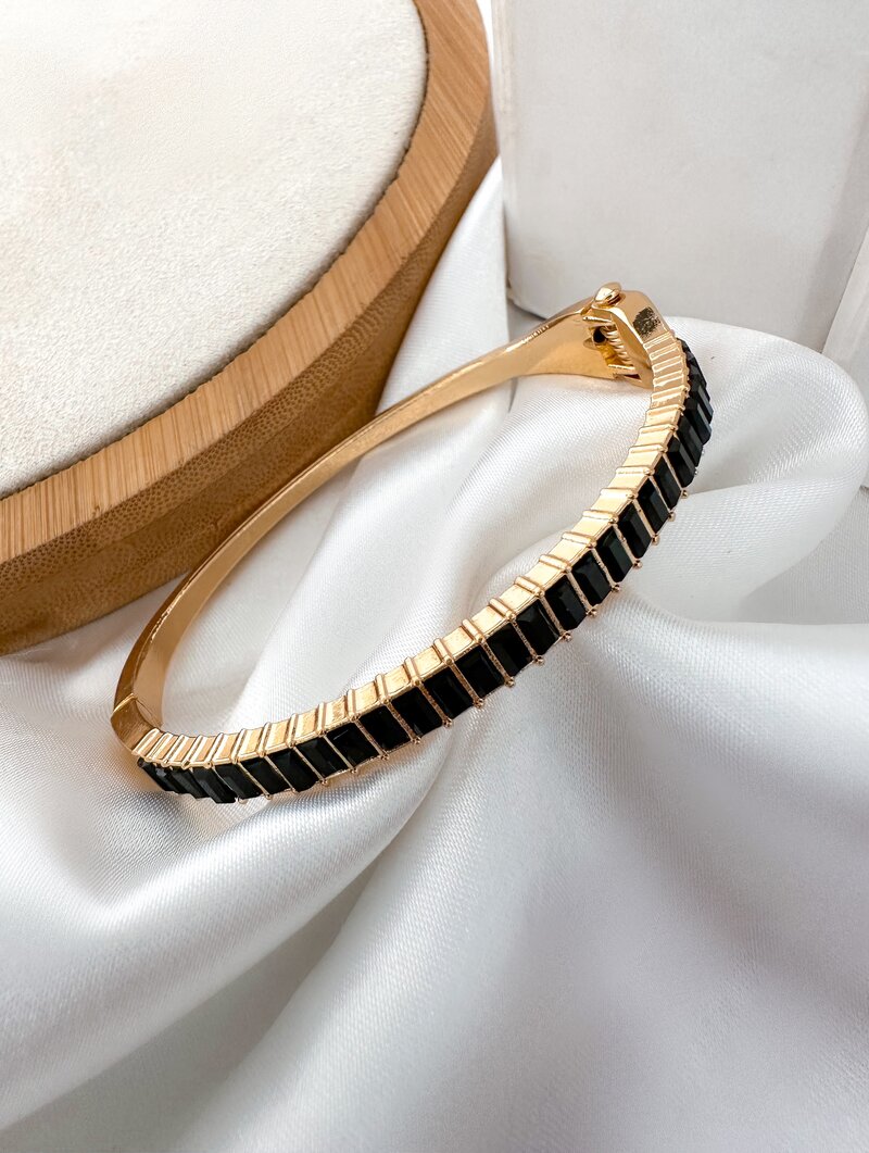 Bracelete Folheado a Ouro 18k e Prata Luxo Zircônias