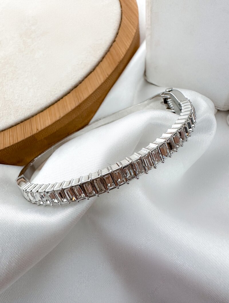 Bracelete Folheado a Ouro 18k e Prata Luxo Zircônias