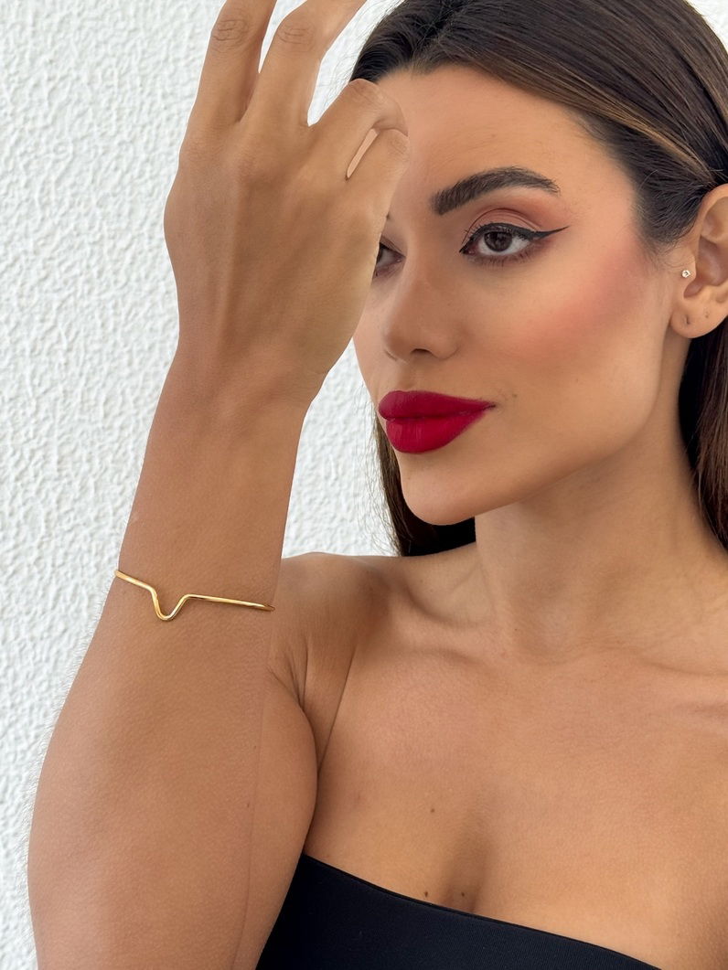 Bracelete Folheado a Ouro 18k e Prata Maju