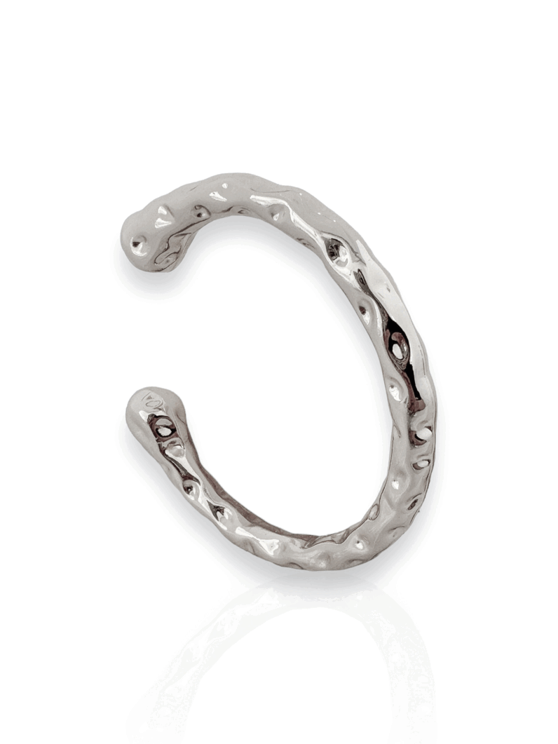 Bracelete Folheado a Ouro 18k e Prata Aro Martelado